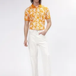 GANT Printed Polo Neck Regular Fit T-Shirt image 5