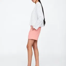 GAP Peach Cotton Solid Shorts image 3