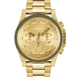 HUGO Men Brave Bracelet Style Analogue Watch 1530349-Gold-picture-11