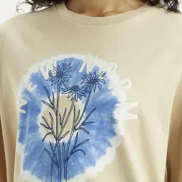 Levi's Beige Cotton Relaxed Fit Graphic T-Shirt image 5