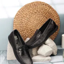 ID Men's Black Casual Loafers-picture-16