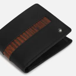 Louis Philippe Black Leather Bi-Fold Wallet for Men image 5
