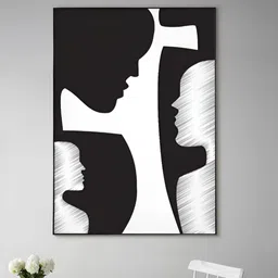 nestroots Black & White Canvas Abstract Wall Art-picture-23