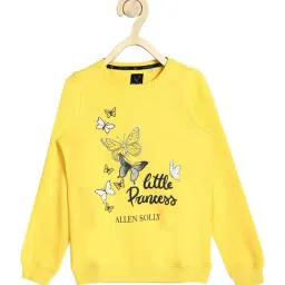 Allen Solly Junior Yellow Printed Sweatshirt-image-33