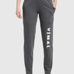 Vimal Jonney Grey Graphic Print Track Pants-picture-14