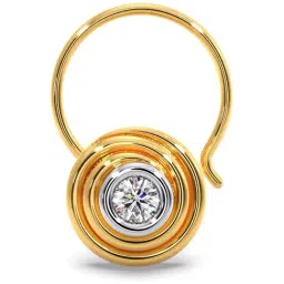 Candere by Kalyan Jewellers 18k Yellow Gold & Diamond Nosepin for Women-picture-20