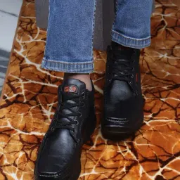 Red Chief Men's Black Derby Shoes-picture-42