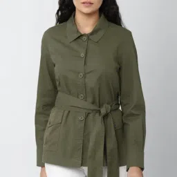 Van Heusen Olive Regular Fit Jacket-picture-39