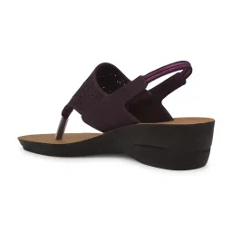 Bata Women's Black Sling Back Wedges image 5