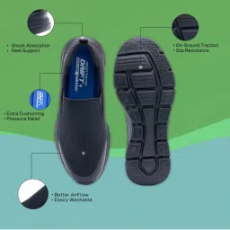 Red Tape Men's Black Walking Shoes image 5