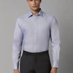 Louis Philippe Blue Cotton Regular Fit Printed Shirt-picture-39