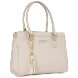 Sugarush Amina Beige PU Solid Handbag image 5