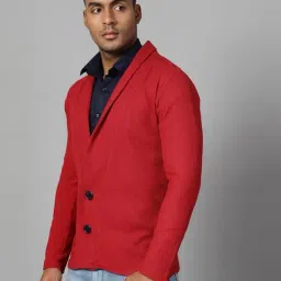 Rigo Red Cotton Slim Fit Jacket image 3