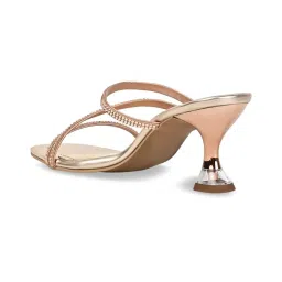 Rocia by Regal Women's Rose Gold Casual Sandals image 5