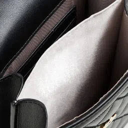 Ginger by Lifestyle Black Quilted Cross Body Bag image 5