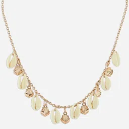 Toniq Gold-Plated White Shell Choker Necklace image 5