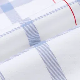 U.S. Polo Assn. White Cotton Slim Fit Checks Polo T-Shirt image 5