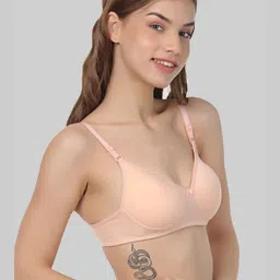 FUNAHME Pack of 2 Full Coverage Seamless T-shirt Bra With All Day Comfort image 3