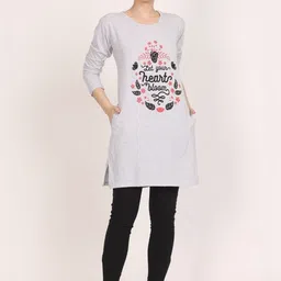 STYLE GRID Women Typography Printed Pockets 1 T-shirt image 4