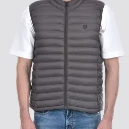 Numero Uno Grey Nylon Regular Fit Jacket image 5