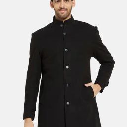 Mettle Black Regular Fit Overcoat-picture-42