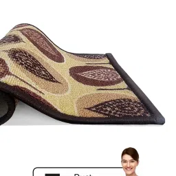 Bianca Beige & Brown Nylon Abstract Door Mat (Small) image 5