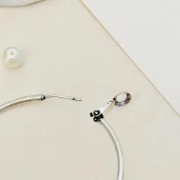 Abdesigns Silver Elegant Oxidized Dangler Earrings image 5