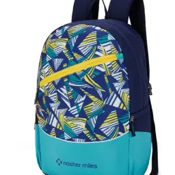 Nasher Miles Botany Blue Printed Laptop Backpack image 2