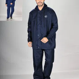 Lux Venus Navy & Blue Reversible Raincoat Set image 5