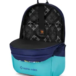 Nasher Miles Botany Blue Printed Laptop Backpack image 4