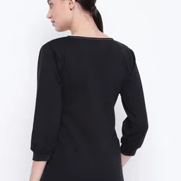 Belle Fille Women Black Solid Top image 4