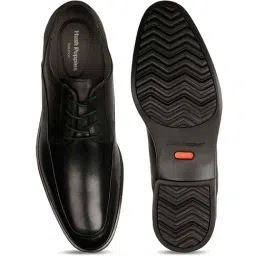 Hush Puppies by Bata Men's Turner MT Black Derby Shoes image 3