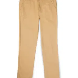 Gini & Jony Kids Beige Solid Trousers-picture-21