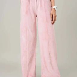 Ajile by Pantaloons Pink Plain Sweatpants-picture-16