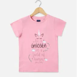 Allen Solly Girls Pink Cotton Printed Top-image-15