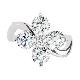 Sparkles Lab Grown Diamond 14k (585) White Gold Ring for Women-picture-18