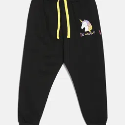 Dixcy Slimz Girls Black Solid Joggers-image-23