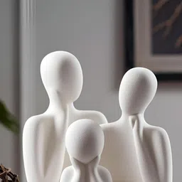 THE SACRED GIFTS White 3 Pieces Ceramic Figurine Showpieces-image-4