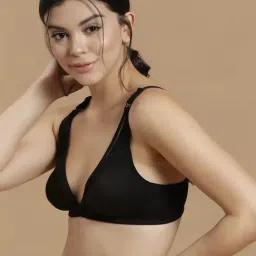 Clovia Black Non Wired Non Padded T-Shirt Bra image 3