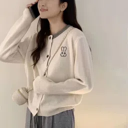 StyleCast Women Round Neck Full Sleeve Front Open Cardigan-picture-23