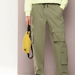 Kook N Keech Men Straight Fit Pure Cotton Cargos Trousers-image-55