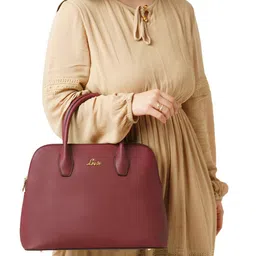 Lavie Structured Satchel with Bow Detail-image-40