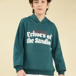 Lil Tomatoes Boys Teal Printed Sweatshirt-image-45