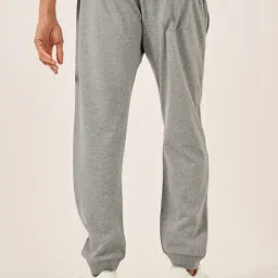 Styli Grey Cotton Slim Fit Solid Joggers image 2