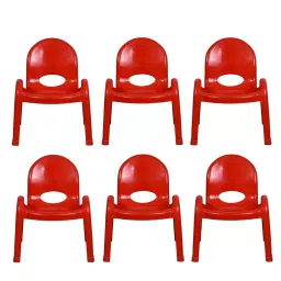 Maharaja Tommy Arm Rest Kids Plastic Chair Blue for 2-8 Years (Set of 2) image 1