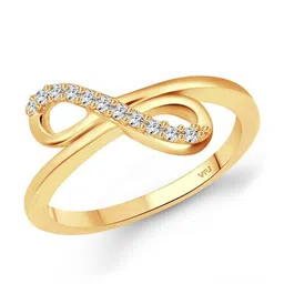 Vighnaharta Gold-Plated CZ-Studded Finger Ring-picture-23