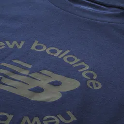New Balance Brand Logo Printed Pure Cotton Athleisure T-shirt image 5
