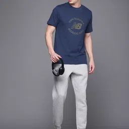 New Balance Brand Logo Printed Pure Cotton Athleisure T-shirt image 2