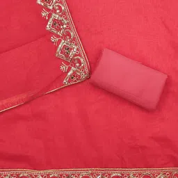 Rangtulika Ethnics Embroidered Unstitched Dress Material image 3