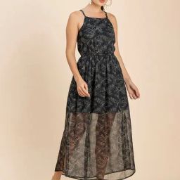 Moomaya Green Printed Midi Dress-picture-2